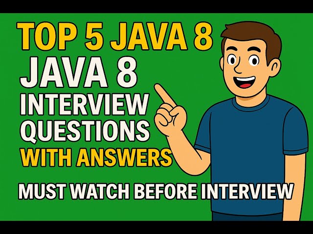 Top 5 Java 8 Interview Questions with Answers | Must Watch Before Interview #interview  #java