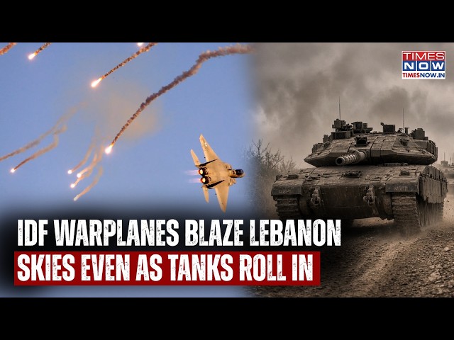 Israel Warplanes Carry Out Air Strikes Across Lebanon As IDF Tanks Roll In To Target Key Town Arnoun