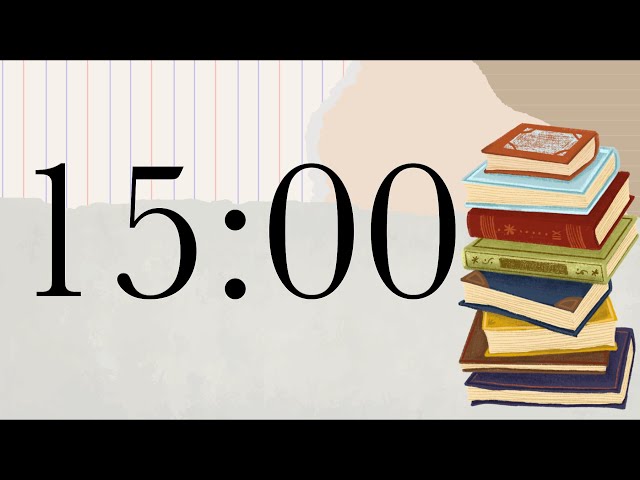 15 Minute Reading Timer (Piano Tones at End)