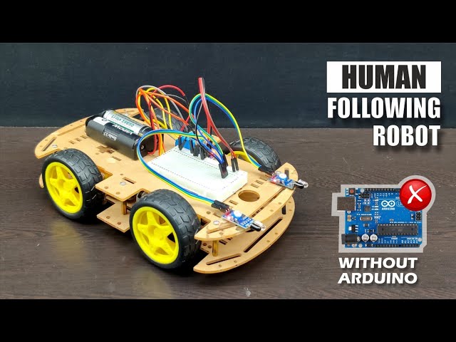 Human Following Robot Without Arduino Uno|| Human Following Robot|| Without Arduino Projects #robot 