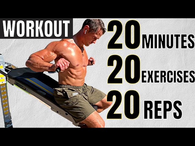 Entrenamiento de cuerpo completo de 20 minutos en Total Gym: 20 ejercicios x 20 repeticiones