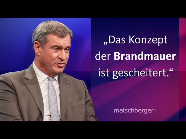 "Denkzettelwahl in Richtung Berlin" – Markus Söder zum AfD-Erfolg in Sachsen-Anhalt | maischberger