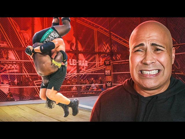 WWE Wrestler Reacts to Brock Lesnar vs Oba Femi (Hell in a Cell)