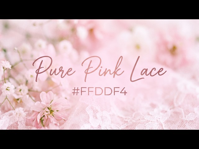 12 Hours of Pure Pink Lace (#FFDDF4) 4K Solid Color Screen [No Ads]