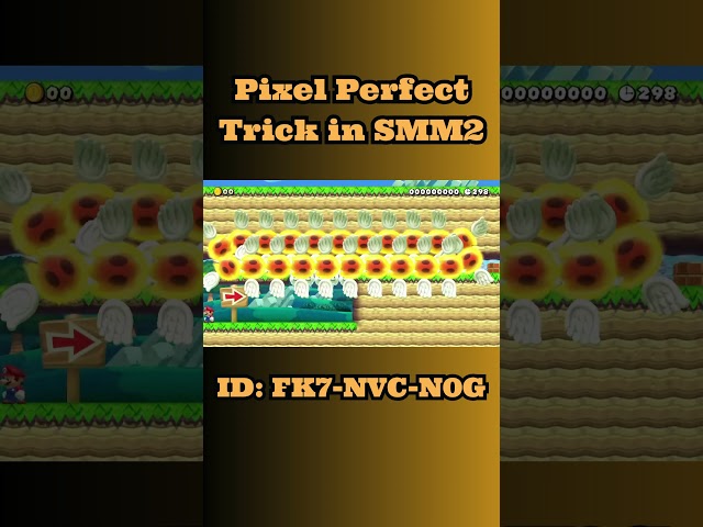 I Got This PIXEL PERFECT Trick in Super Mario Maker 2! #supermariomaker2