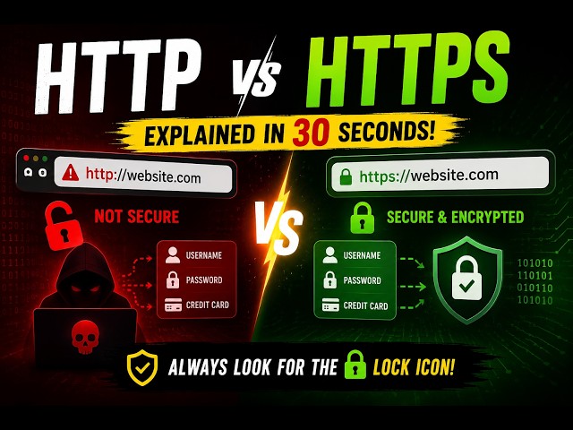 HTTP vs HTTPS Explained | Difference Between HTTP and HTTPS | Web Security Basics