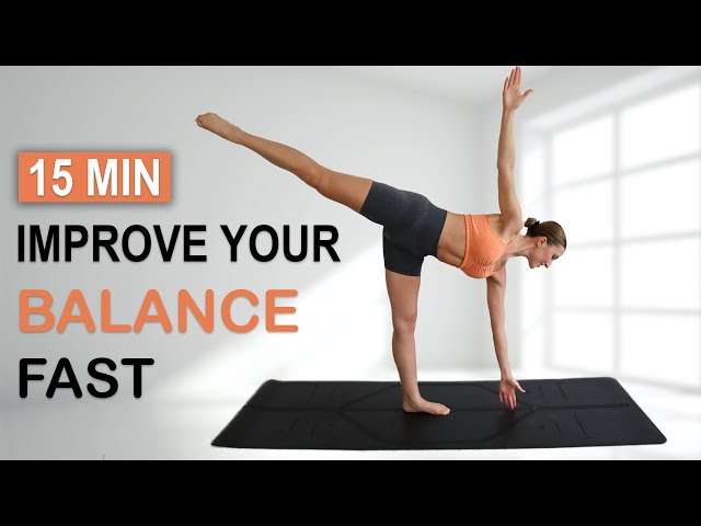 15 Min IMPROVE YOUR BALANCE FAST | Yoga + Ballet inspired | Strengthen your Deep Muscles, No Repeat