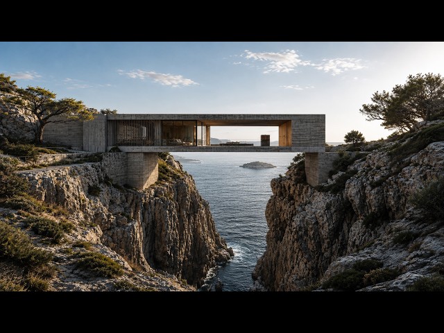 Riftline Residence | Cinematic Cliffside Architecture & Ocean Living