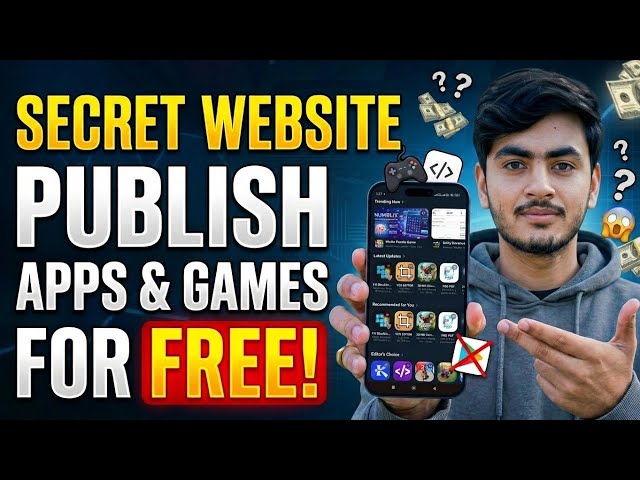 Secret Website to Publish App & Game FREE 😱 | Play Store Alternative