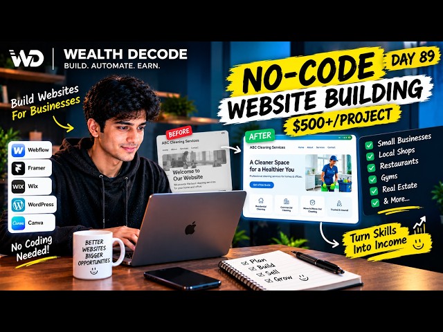 Day 89: Get Paid to Build Websites Without Coding ($500+/Project)