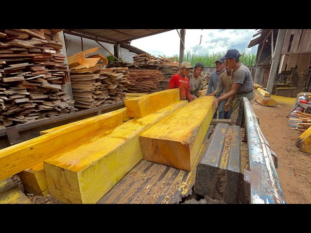 Abundant Fortune!! Just Sawed, This Jackfruit Wood Block Has Already Been Ordered and Sold.