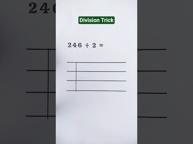 Division Trick 💪 #maths #mathstricks #shortsfeed #shorts #trendingshorts