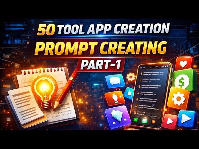 Prompt creating part 1|50 tool app creation series.