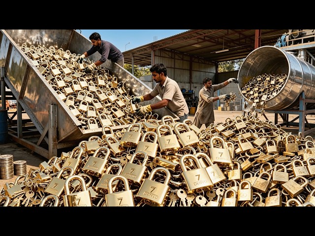 Amazing Process of Making Millions of Padlocks & key In Factory | Manufacturing process