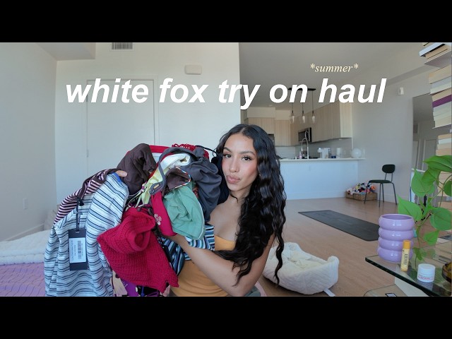 a colorful summer White Fox try on haul