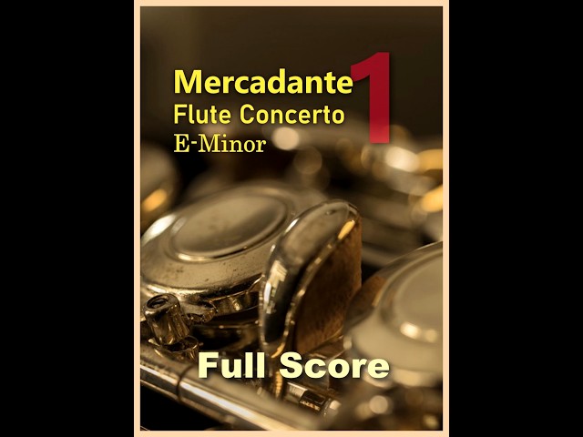 메르카단테 플룻 협주곡 #fullscore