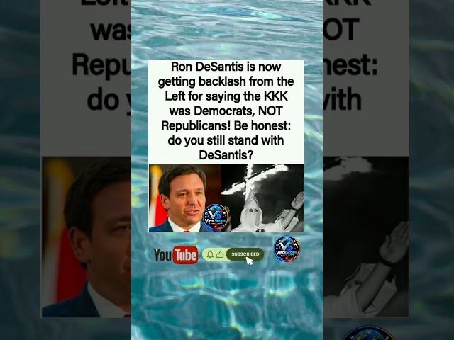 Ron DeSantis post uses bold sans-serif layout to farm partisan history outrage bait 🛑.#Shorts"