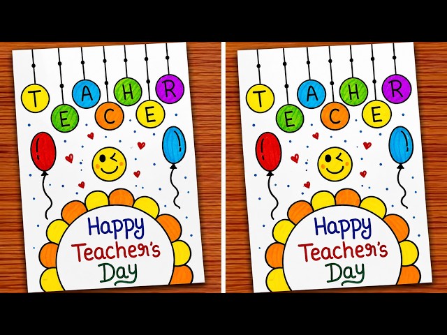 Teacher's Day Card / Happy Teacher's Day Card Making / Teacher's Day Greeting Card Easy 