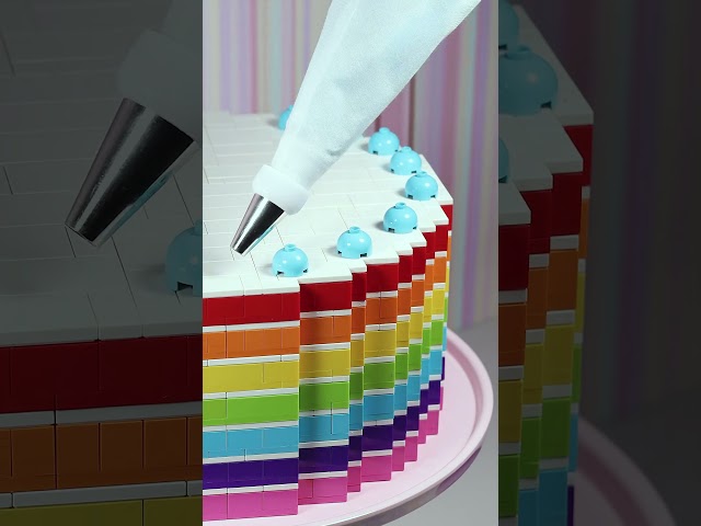Rainbow Cake - Stop Motion Cooking 🎂🌈