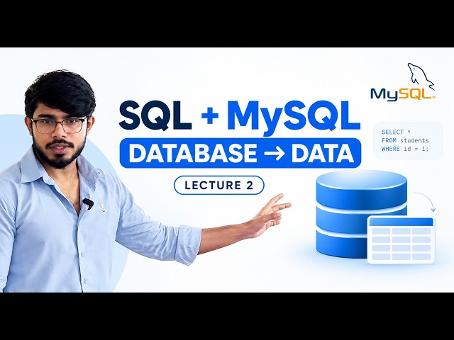 SQL & MySQL Lecture 2 | Create Database, Tables & Insert Data | Practical SQL Tutorial