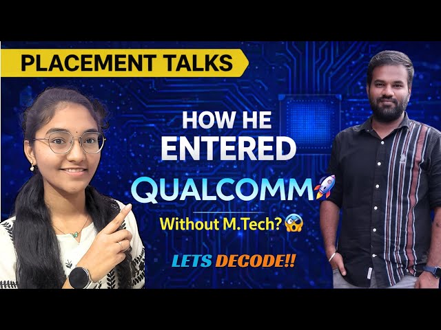 #placement in #qualcomm without #mtech from #tier2 #college #interview #strategy #how #gate #helped?