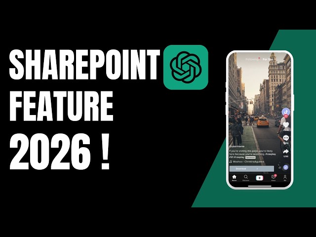 How to Use ChatGPT SharePoint Feature 2026 !