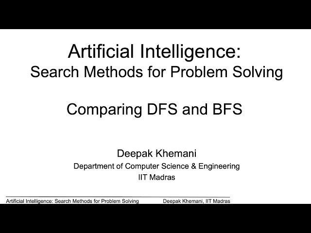 Comparing DFS and BFS