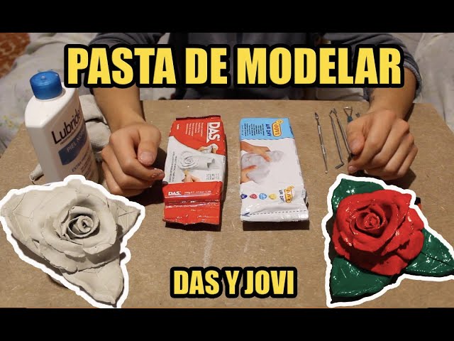 Pasta de modelar DAS y JOVI. Como modelar una rosa. Tips de uso y materiales para trabajarla.