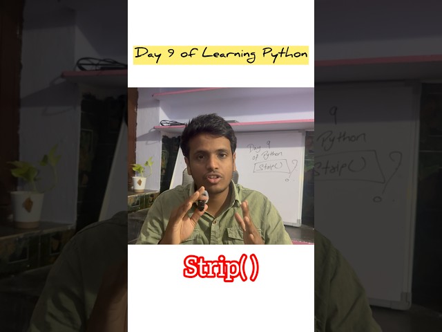 What is Strip( ) function in python? Python in telugu #python #job #dataanalyst #shorts #dataentry