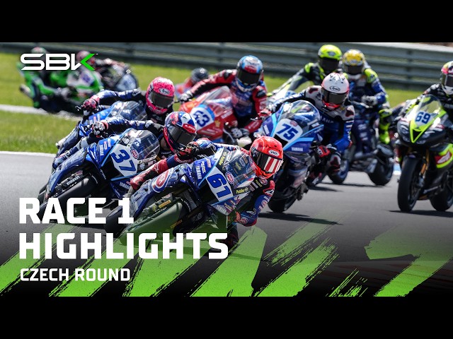 HIGHLIGHTS from a thrilling #WorldSSP Race 1 🧨 | 2026 #CzechWorldSBK 🇨🇿