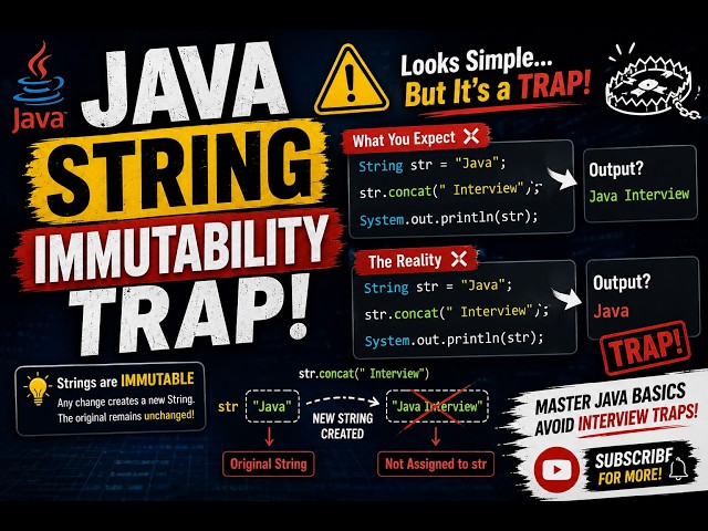 Java String Immutability TRAP 😳 Interview Question