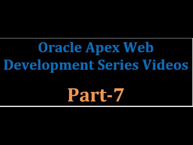 Oracle APEX Tutorial -7(Filtering our Course Cards by Subcategory)
