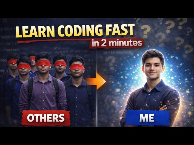 How I Force My Brain to Learn Coding (in 2 Min) 😳💻
