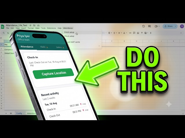 Free GPS Attendance Tracker in Google Sheets — Full Setup