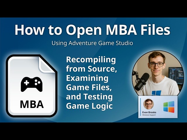 How to Open MBA Files (Adventure Game Studio Compiled Script)