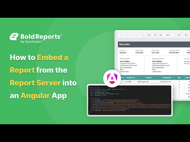 How to Embed a Report from the Report Server into an Angular App