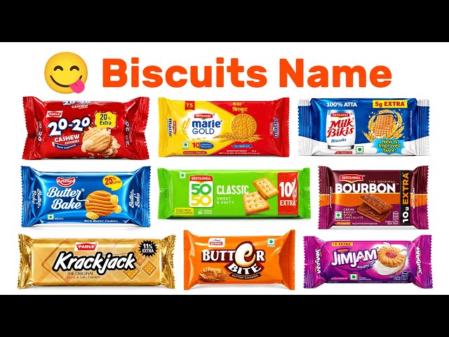 Biscuit Names 🍪 | Learn Biscuit Names for Kids