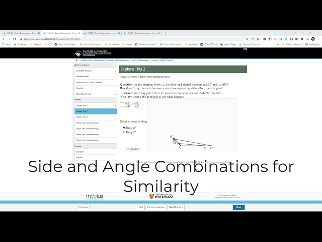 Similarity   Proportional Sides and Angles Required for Simiarity   Question 2