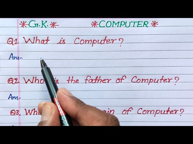 what is computer | who is the father of computer | what is the brain of computer