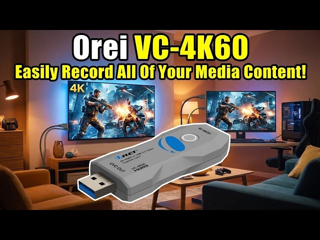 Orei VC-4K60: ¡Graba cualquier contenido multimedia directamente en tu PC!