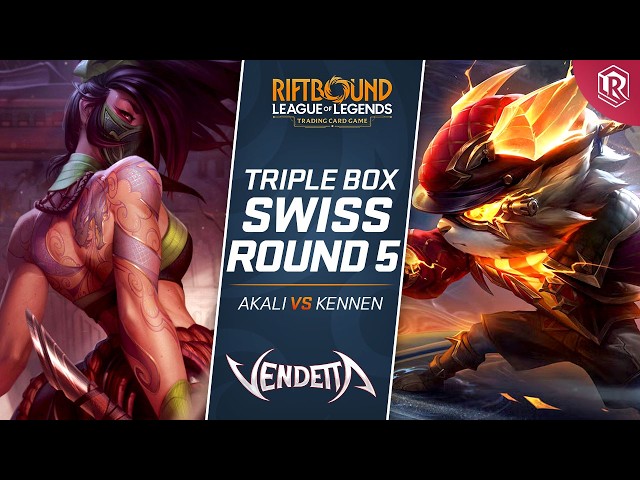 Akali vs Kennen | Triple Win-A-Box Riftbound Vendetta Tournament - Round 5