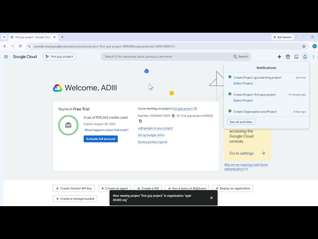 2_2 GCP Setup, Architecture, Console & CLI hands-on tutorial_Google Cloud | Hindi