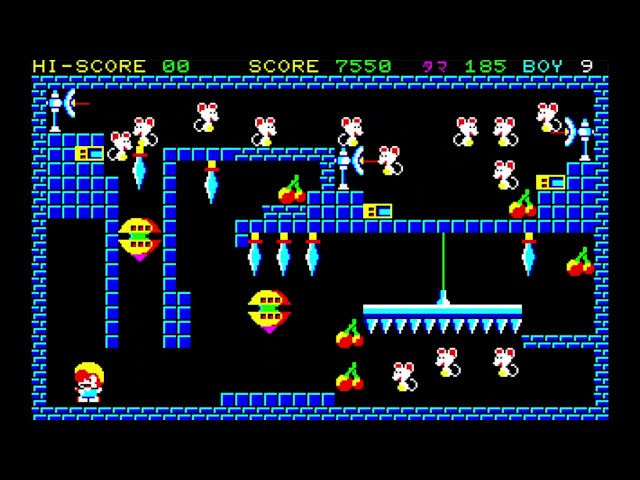 Mouse Panic/マウスパニック (Sharp X1, 1986, Db-Soft/Y.I/Kanako)