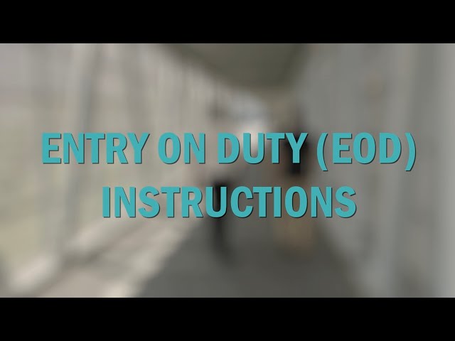 What to Expect: EOD