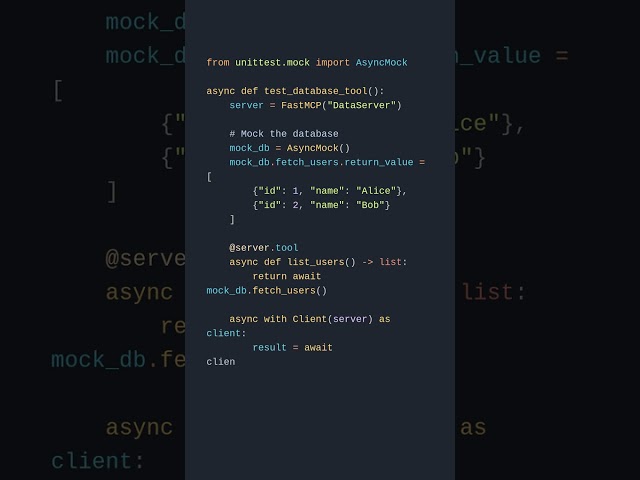 FastMCP Testing Patterns and Fixtures - Part 9/12