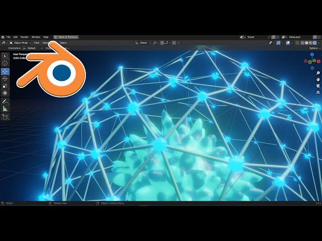 Blender_Mograph: Geometry Nodes: Advanced Circular Array / Shrub Generator / Plexus