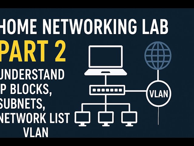 Home Networking Lab – Part 2 | Understanding IP Blocks, Subnets, Networks & VLANs