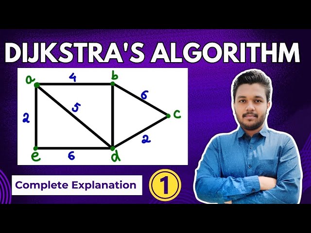 Dijkstra's Algorithm | Graph theory | Engineering mathematics | Example Solved - 1| Mathspedia |