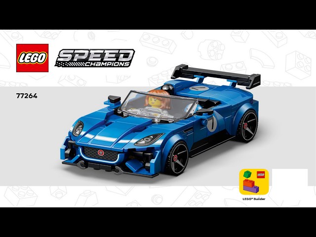 LEGO Instructions - Speed Champions - 77264 - Jaguar F-TYPE Project 7 & Land Rover Defende… (Book 1)