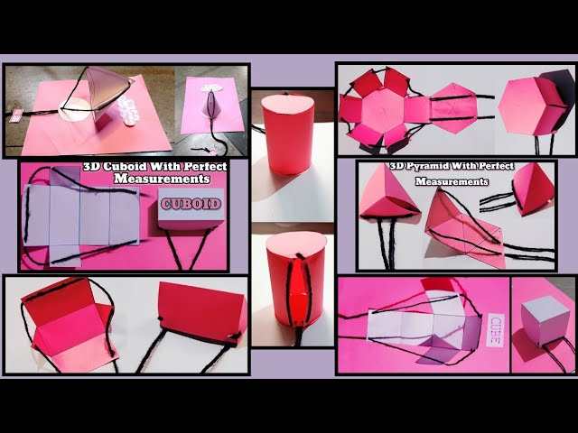 3D Shapes Model || Geometry Working Model || Learn With Anam